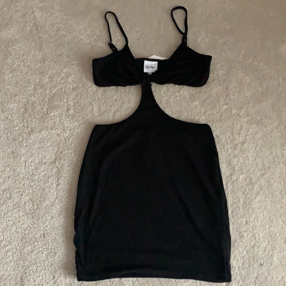 Sky To Moon Cut Out Tank Dress